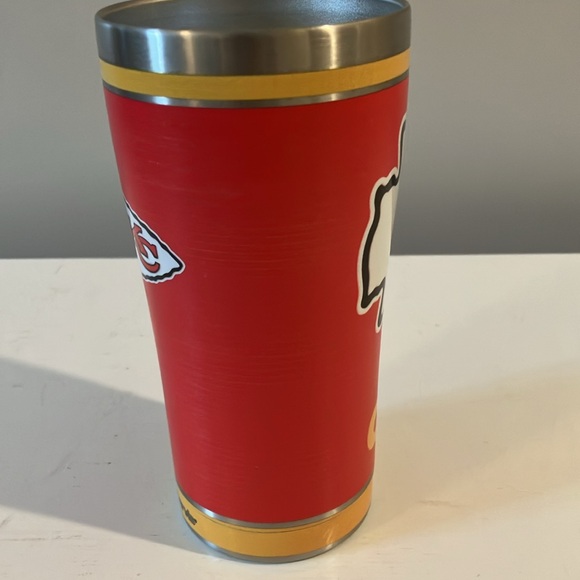 Kansas City Chiefs Tervis 20oz Stainless steel beverage tumbler - Picture 6 of 7